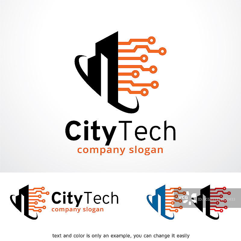 城市科技标志模板设计图片素材