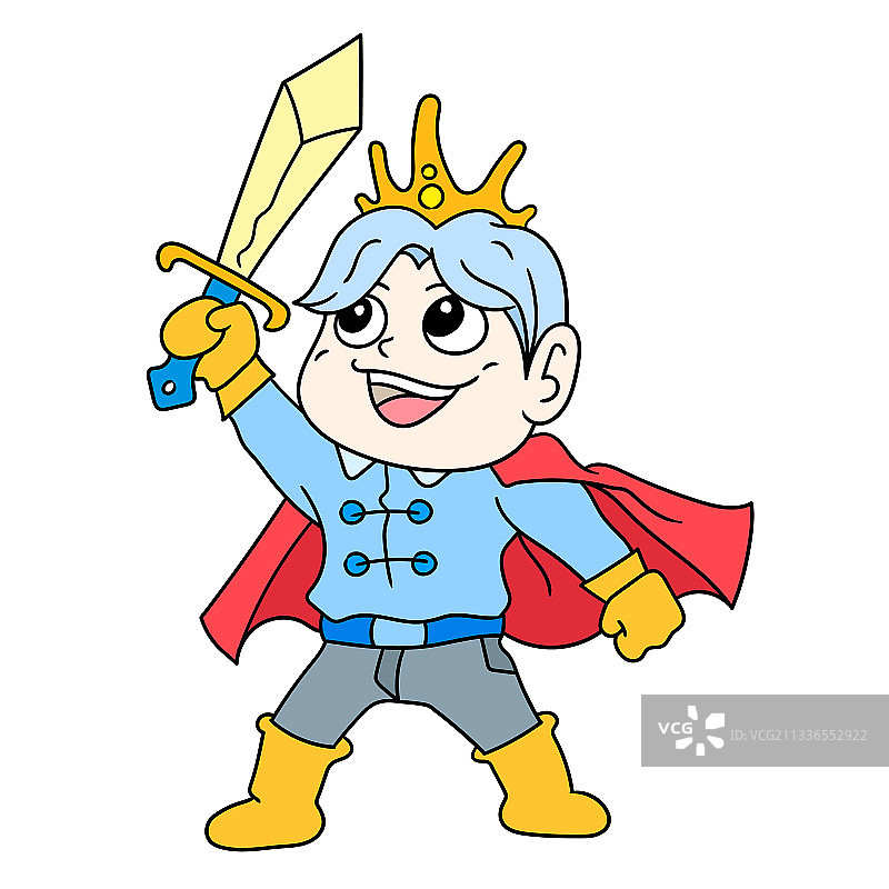 面容英俊的王子施展魔法图片素材