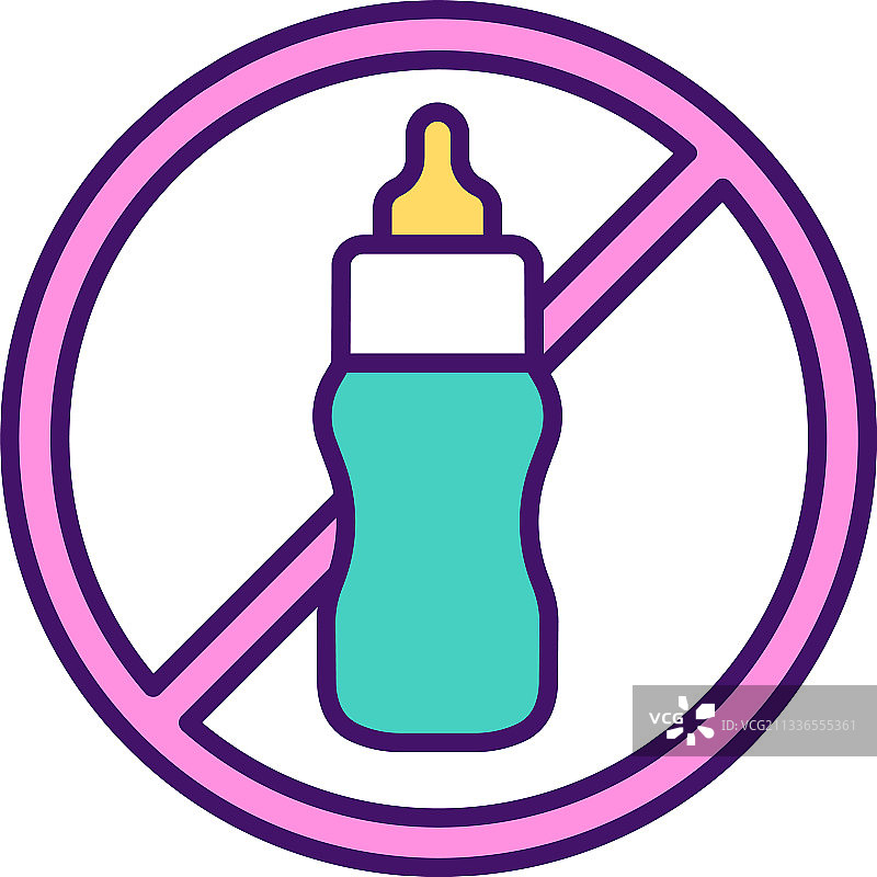 断奶过程RGB颜色图标图片素材