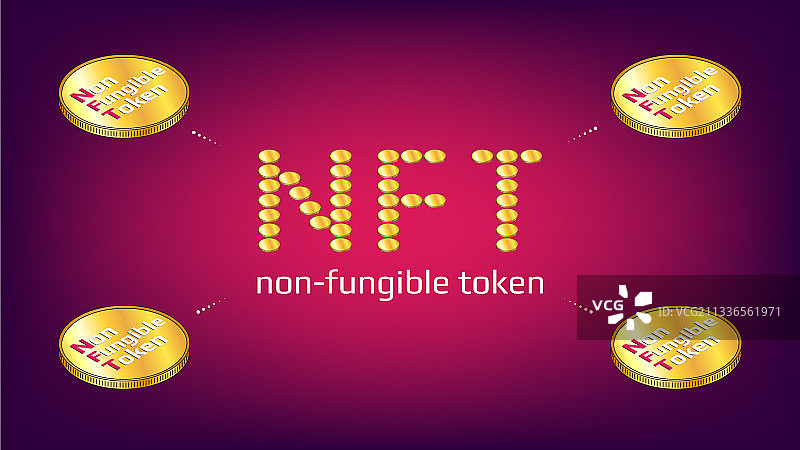 非同质化代币信息图NFT文字图片素材