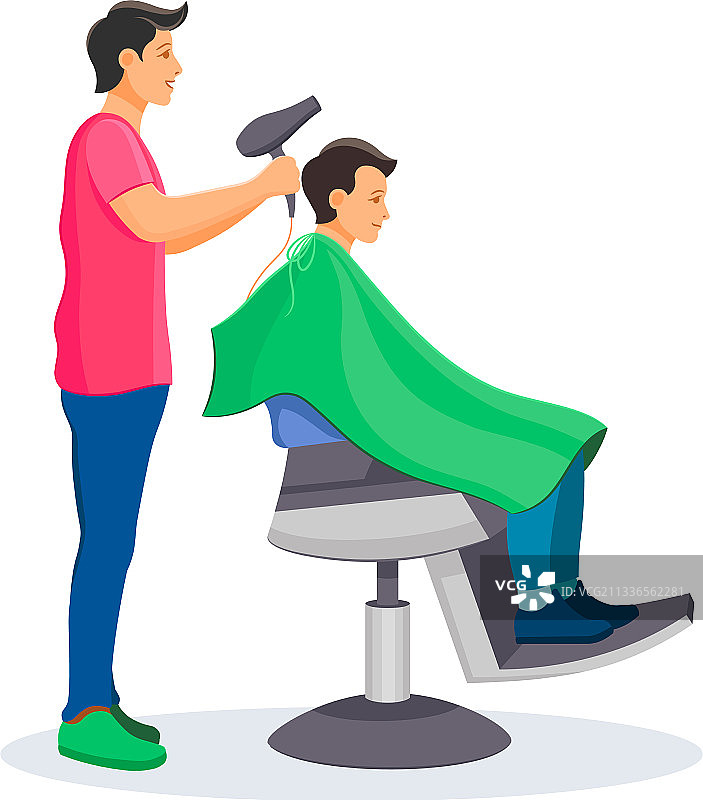 男士理发和胡须图片素材