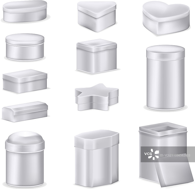 金属盒子样机铝制图片素材