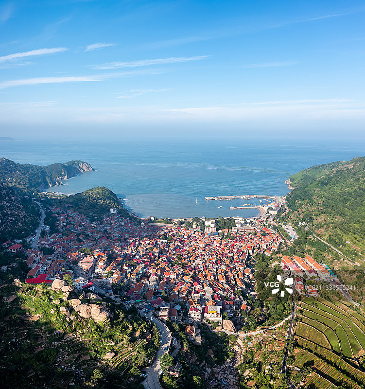 青岛崂山青山村日景图片素材