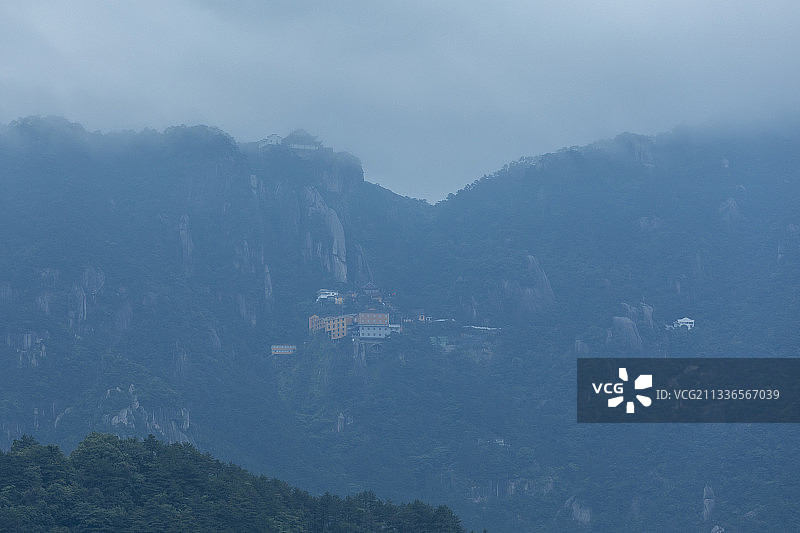 九华山天台峰图片素材