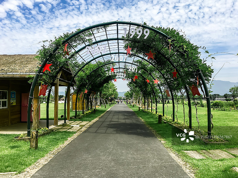 杭州荻浦村图片素材