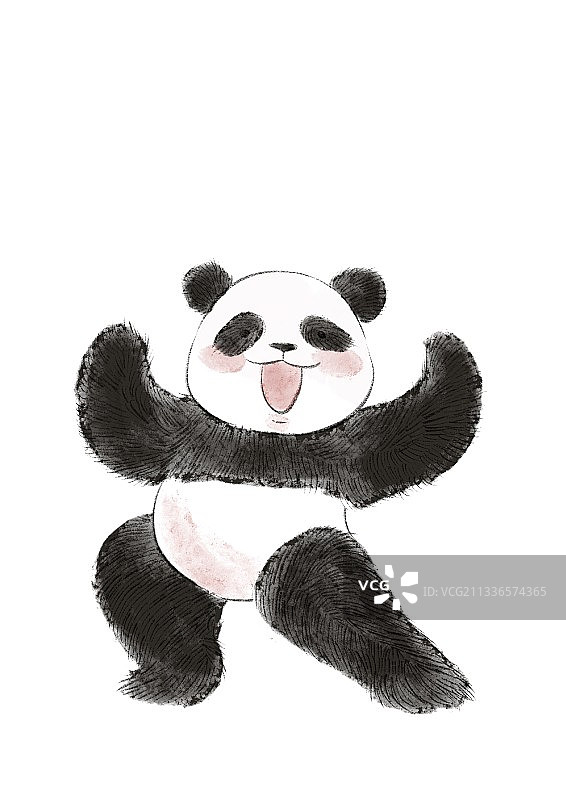 健美熊猫图片素材