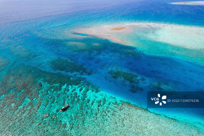 西沙群岛诸岛航拍图片素材