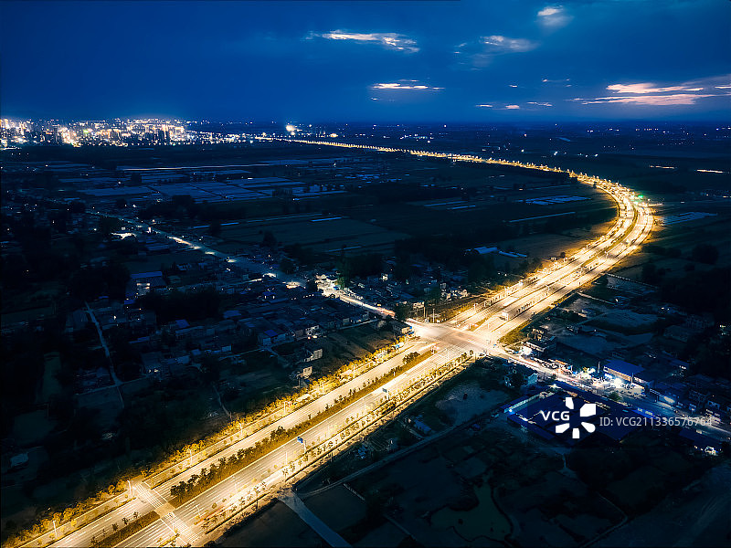 蚌埠中环线夜景图片素材