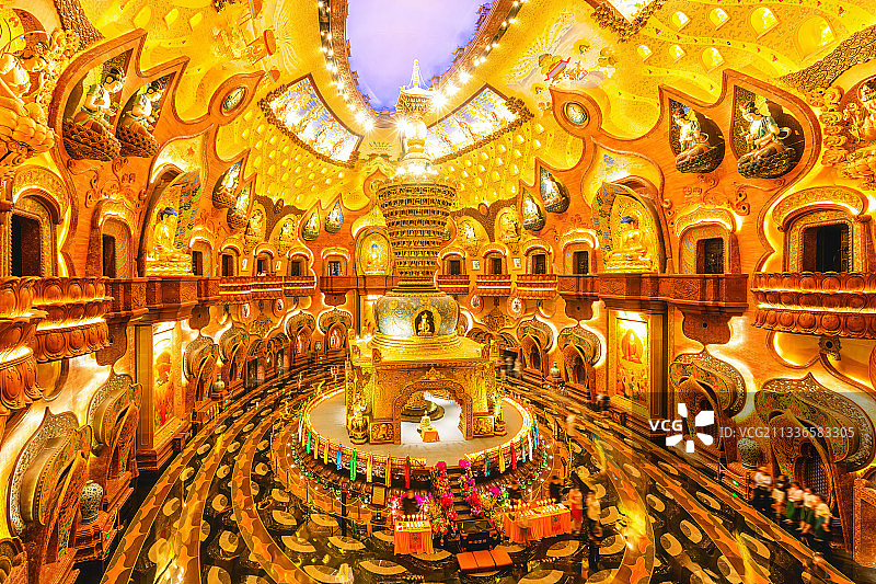 佛顶宫地宫光影+牛首山（南京）图片素材