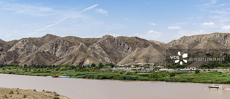 青铜峡水电站十里长峡风景区图片素材