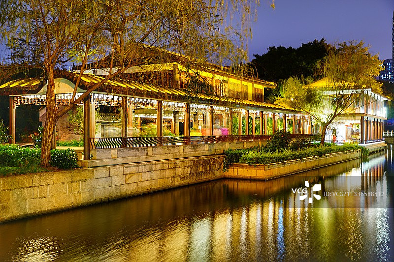 广州荔枝湾元宵节灯饰图片素材