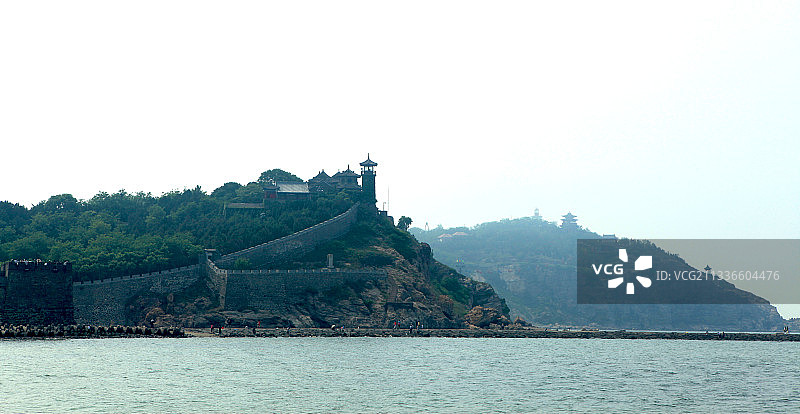 中国山东蓬莱--蓬莱仙境-蓬莱阁图片素材