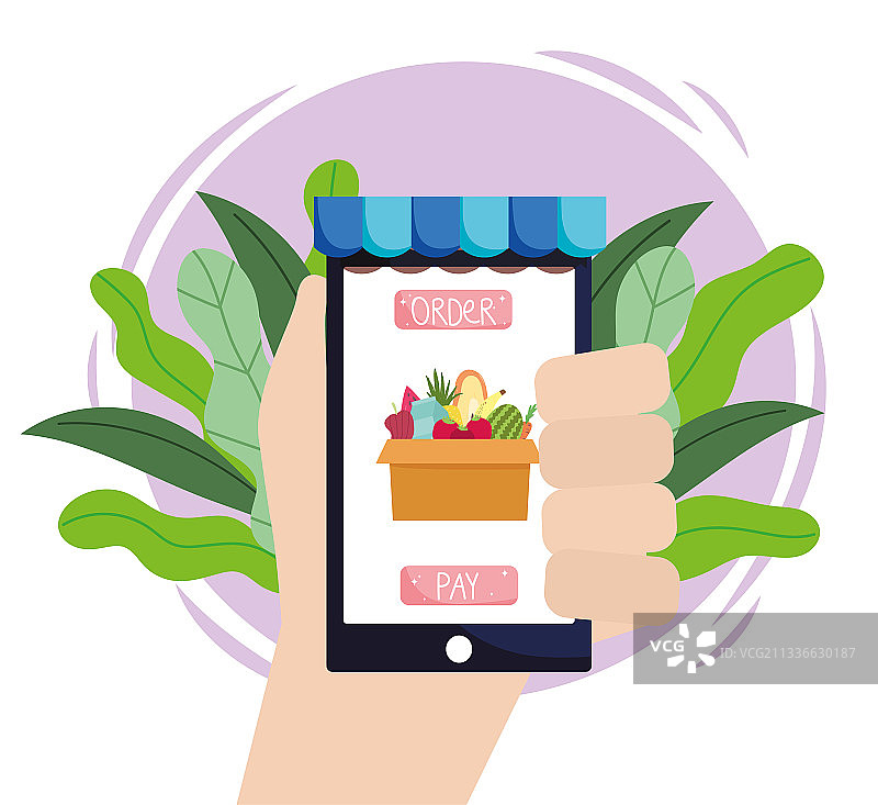 在线杂货智能手机图片素材