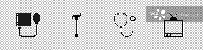 血压手杖套装图片素材