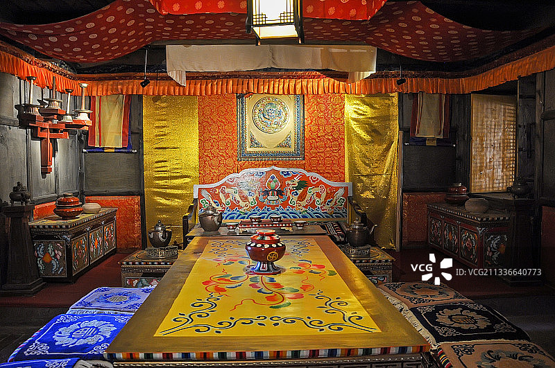 川西卓克基土司官寨图片素材