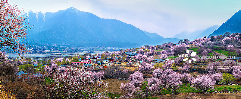 《桃花沟里古通村》图片素材