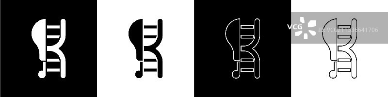 转基因鸡图标套装图片素材