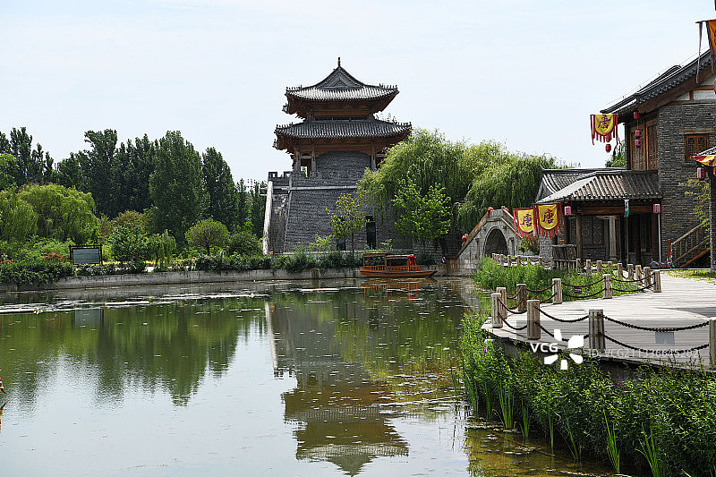 山东临沂沂水彩虹小镇图片素材