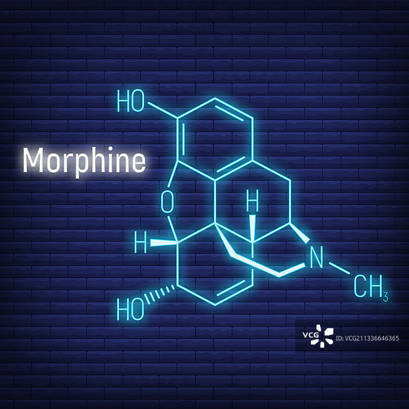霓虹风格化学式图片素材