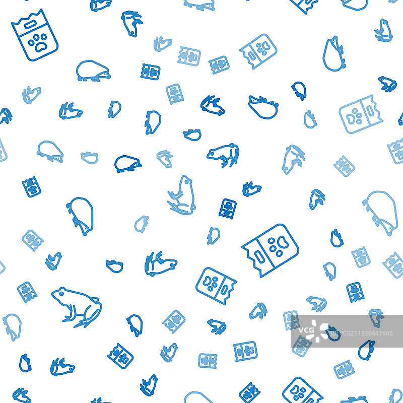 线条集：青蛙包食物和刺猬图片素材