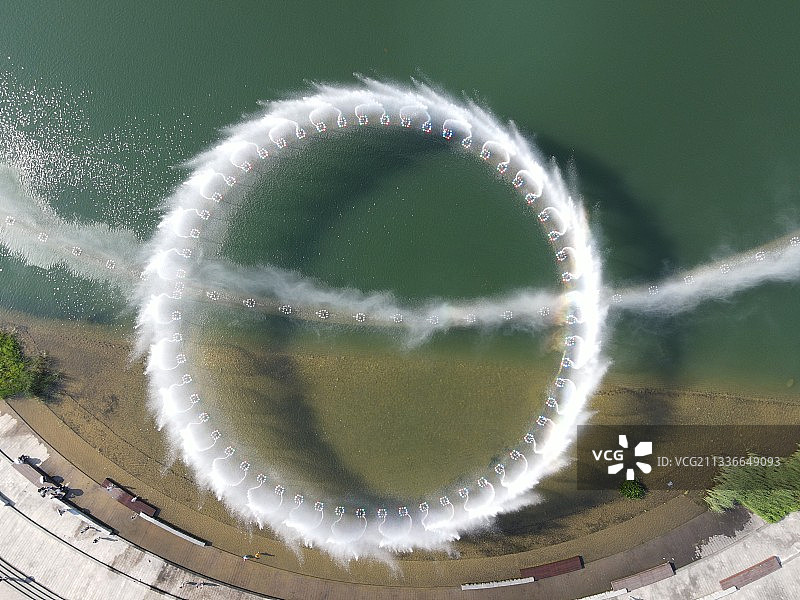 梅溪湖音乐喷泉图片素材