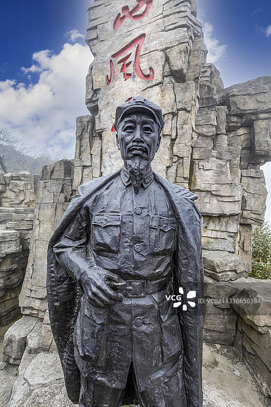 贵州省遵义市娄山关西风台雕塑图片素材