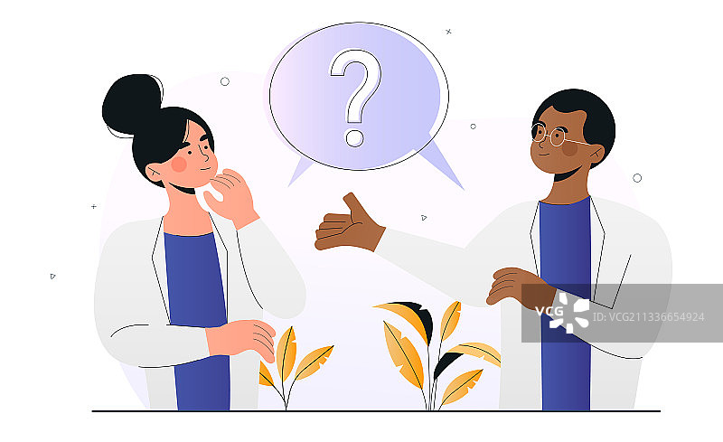 病人和医生正在进行讨论图片素材