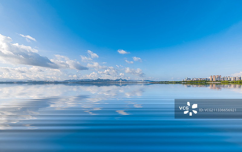 深圳湾城市风光图片素材