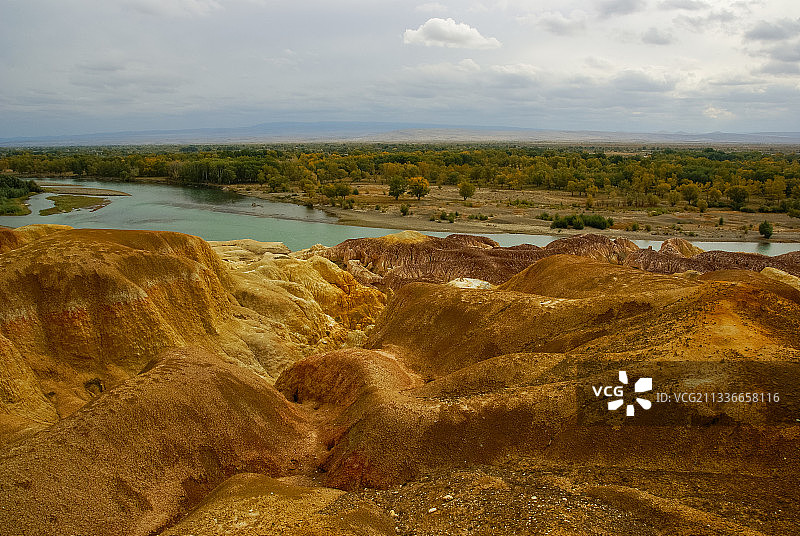 五彩滩风光图片素材