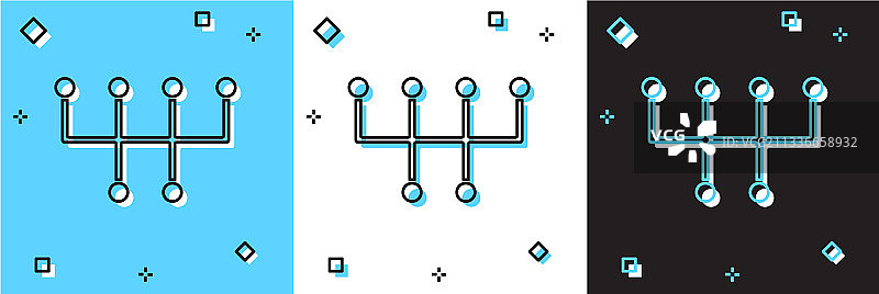 蓝白背景换挡杆图标图片素材