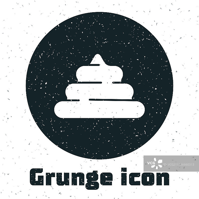 做旧风格垃圾图标图片素材