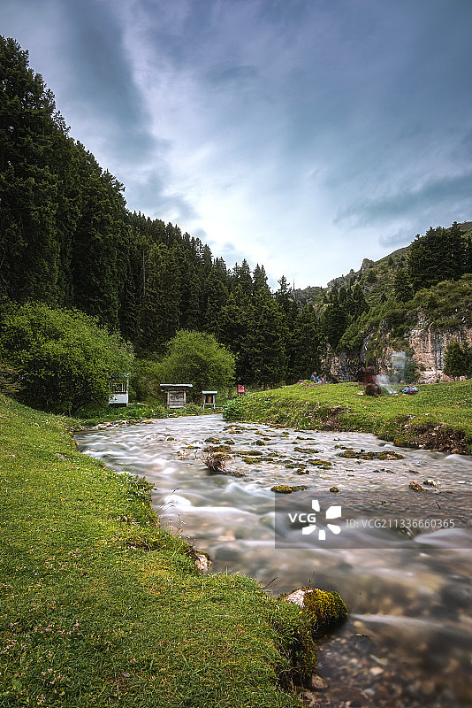 郎木寺白龙江图片素材