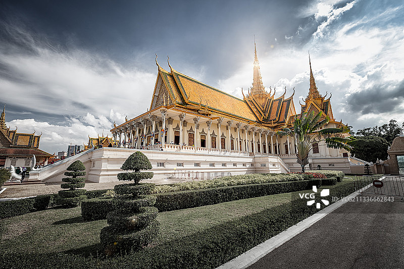 柬埔寨金边王宫图片素材