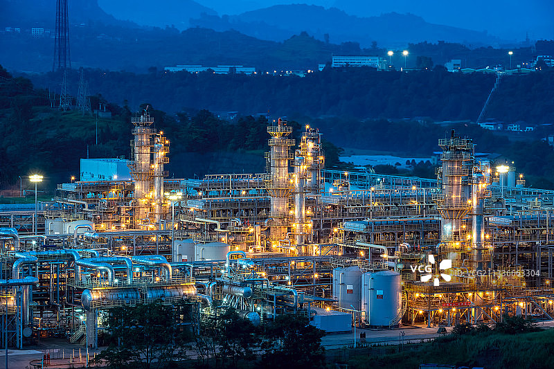 天然气净化厂图片素材