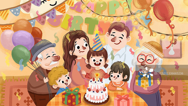 生日派对图片素材