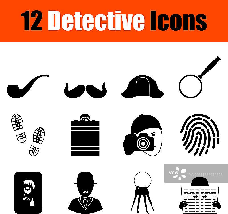侦探图标合集图片素材