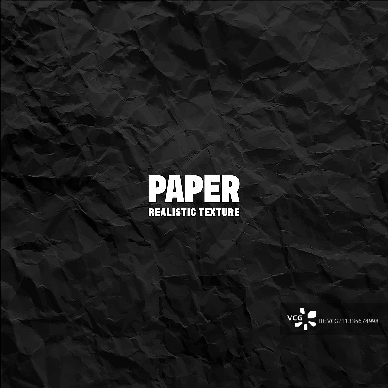 黑色褶皱纸纹理图案图片素材