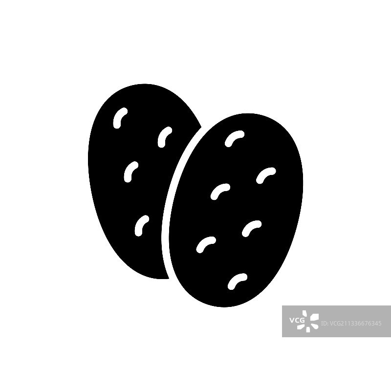 烧饼轮廓标志，中式馅饼图片素材