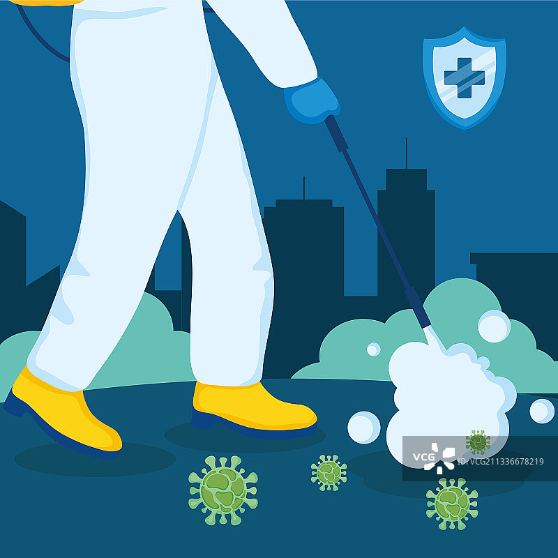 消毒防护服图片素材