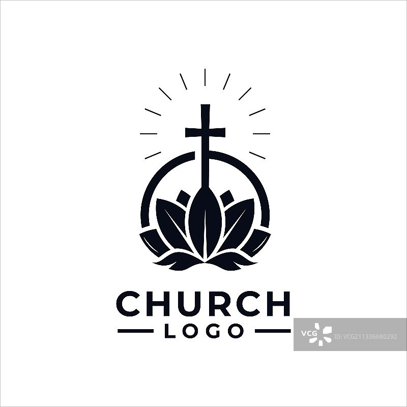 教堂标志设计理念图片素材