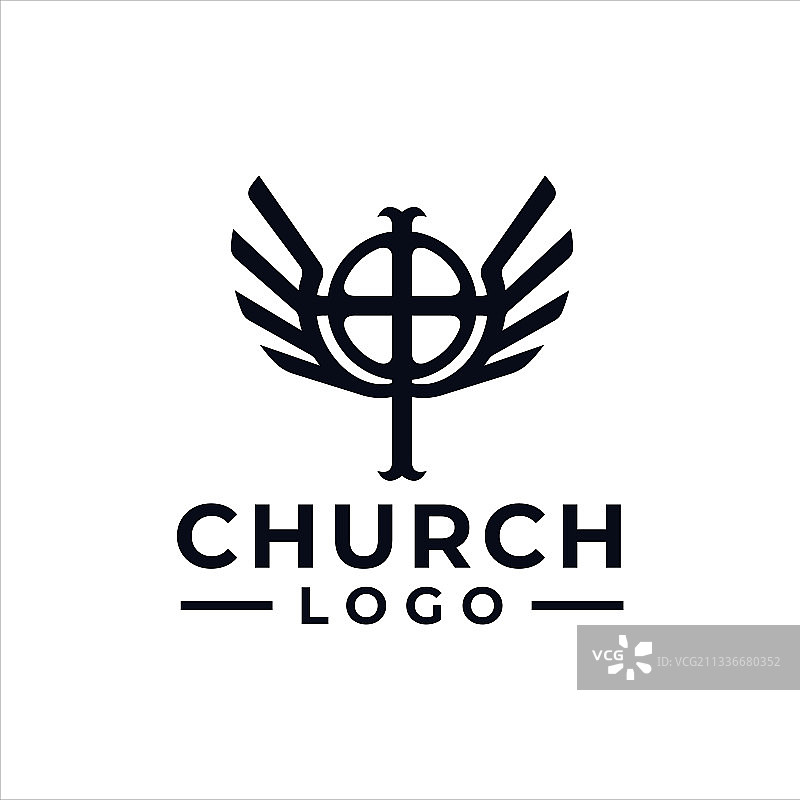 教堂标志设计理念图片素材