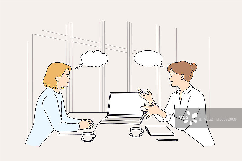 商务会议：讨论与头脑风暴图片素材