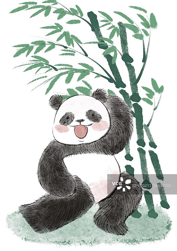 勇敢熊猫不怕困难图片素材