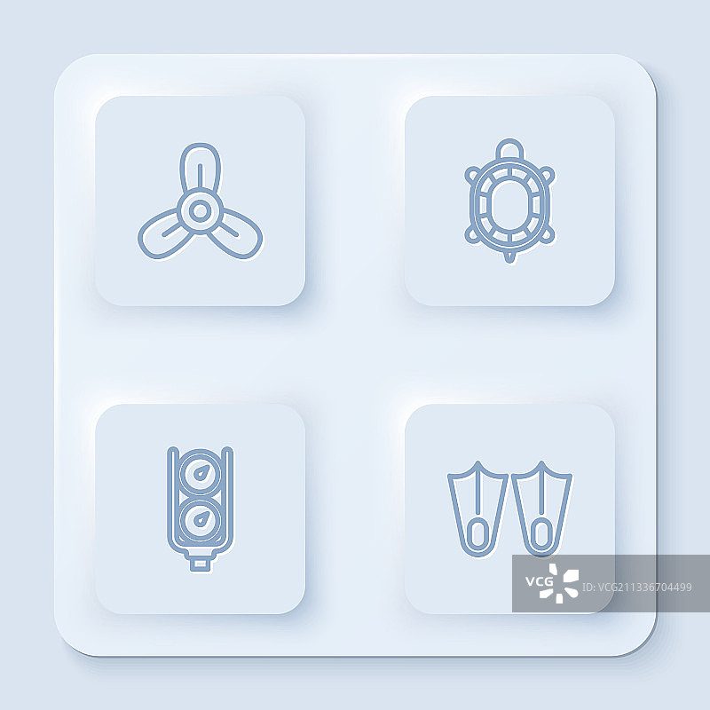 线条、船、螺旋桨、涡轮机、海龟和仪表图片素材