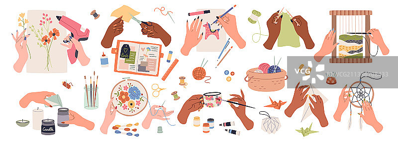 手工针线刺绣图片素材