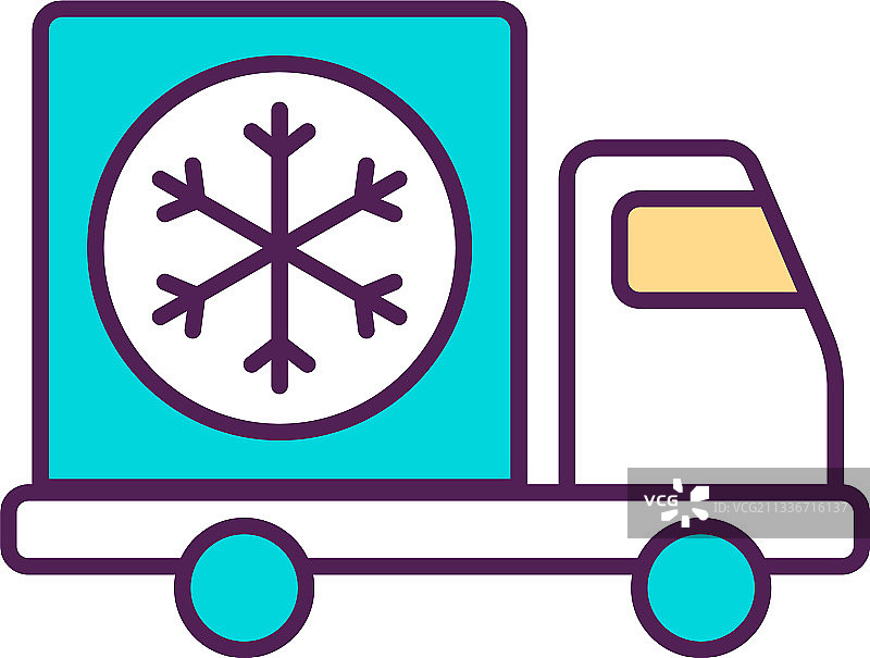 冷冻疫苗运输RGB颜色图标图片素材