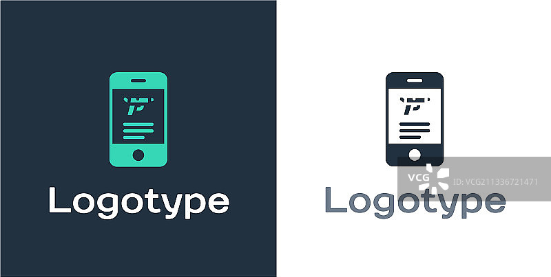 带步枪和枪支的狩猎商店标志图片素材