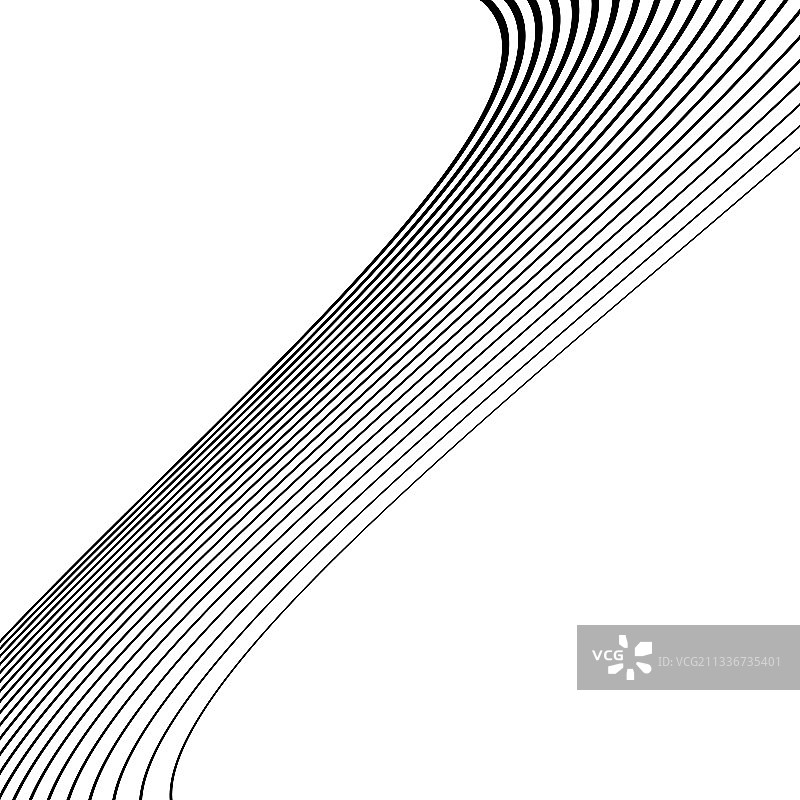 抽象波浪线条元素图片素材