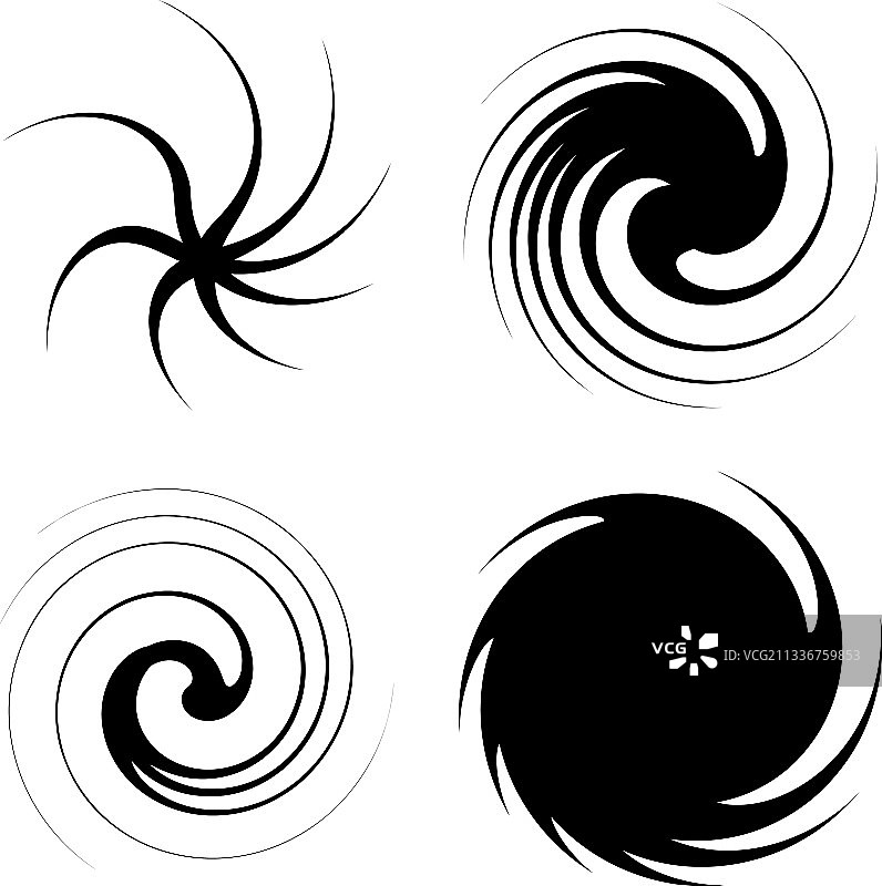 旋旋螺旋形元素图案用图片素材