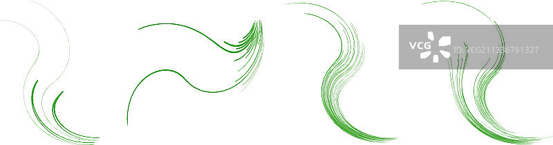 有机杂草般的弯曲线条图片素材